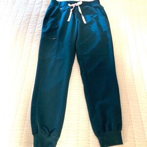 Figs Zamora Jogger Scrub Pants XS Caribbean Blue